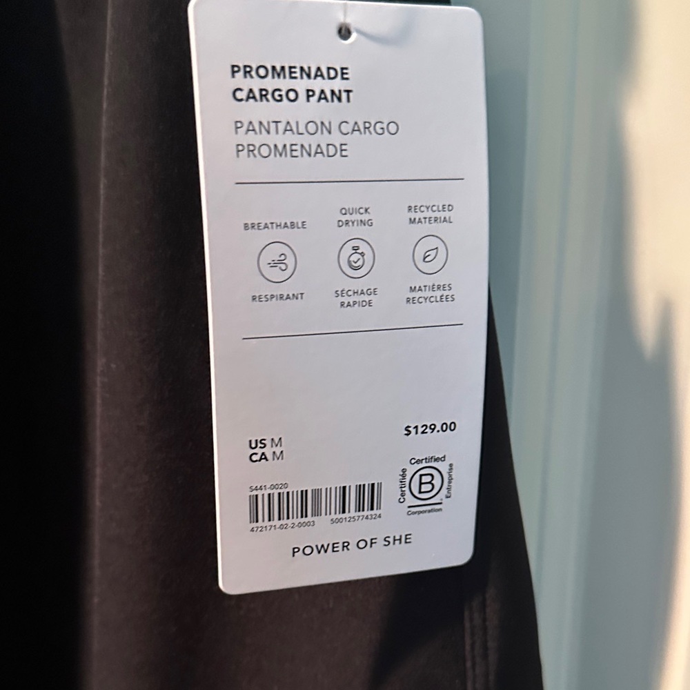 Athleta Cargo Black Pants - Picture 5 of 9